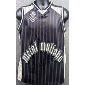 METAL MULISHA Mens Tank Top - Black/White, Vintage Y2K, Punk Motocross, Size M
